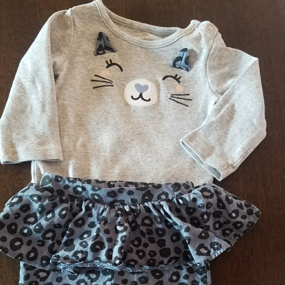Kitty cat tutu set